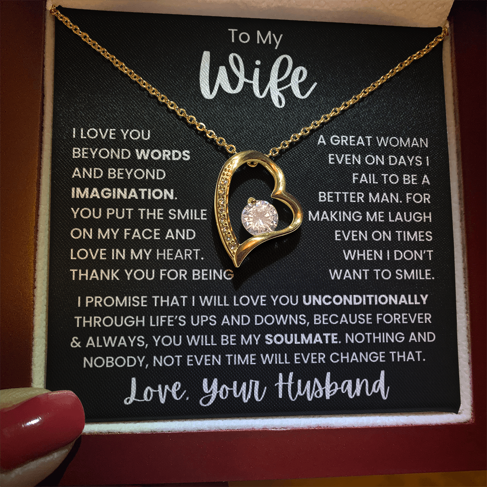 To My Wife - Love, your Husband Forever Love Necklace Gift Set CFG1100