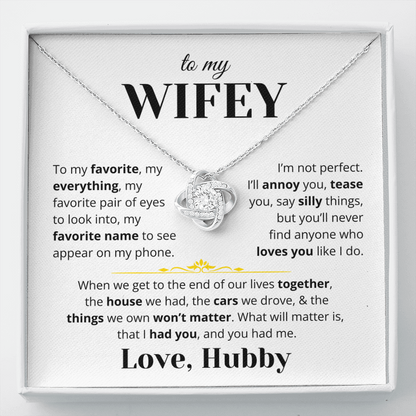 To My Wifey - Love Knot Gift Set