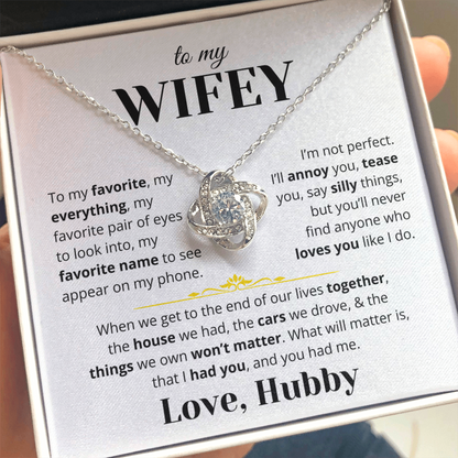 To My Wifey - Love Knot Gift Set