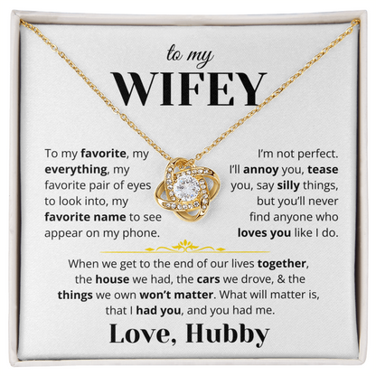 To My Wifey - Love Knot Gift Set