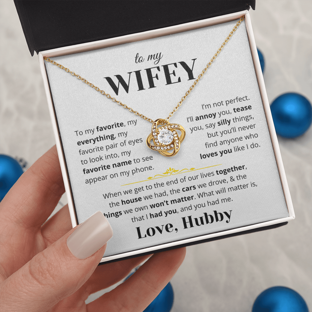 To My Wifey - Love Knot Gift Set