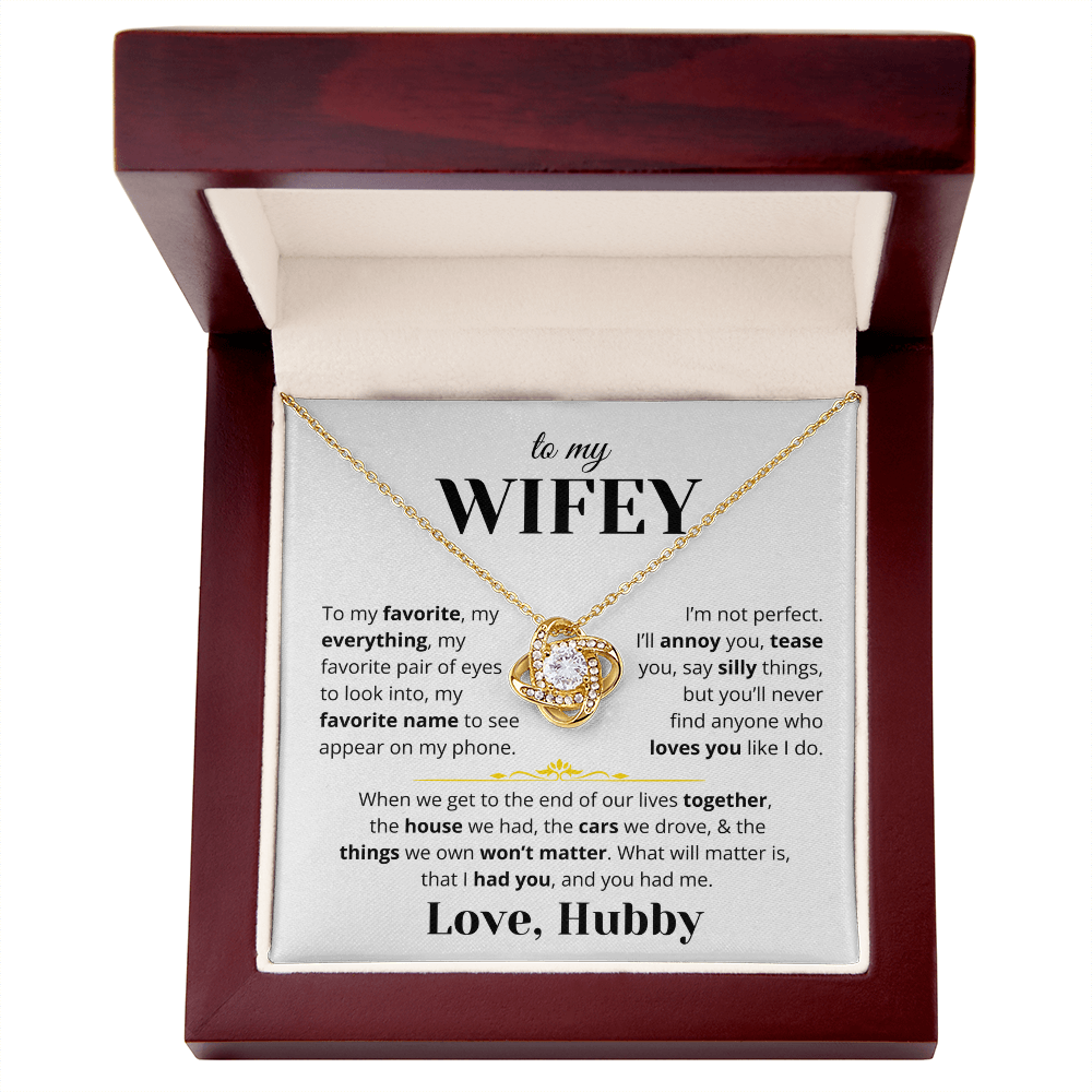 To My Wifey - Love Knot Gift Set