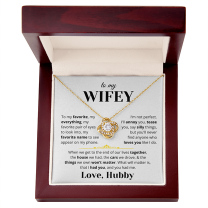 To My Wifey - Love Knot Gift Set