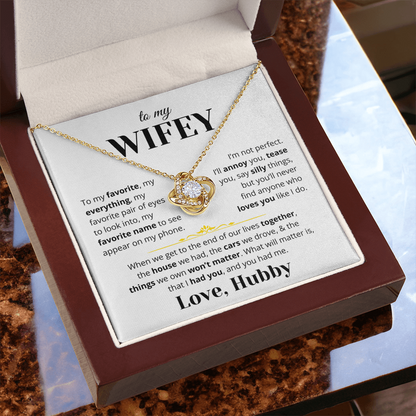 To My Wifey - Love Knot Gift Set