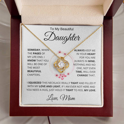 To my Lovely Daughter Love Mom