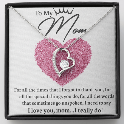 To my Mom! | Heart Pendant | Mothers Day