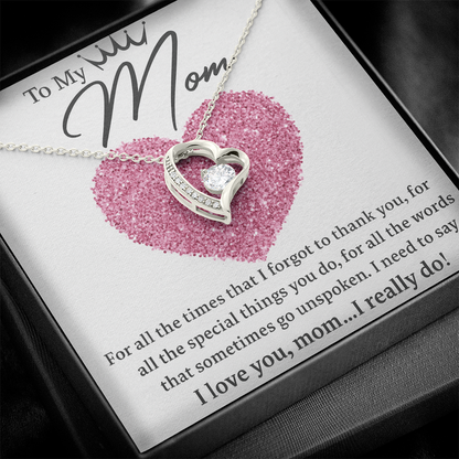 To my Mom! | Heart Pendant | Mothers Day