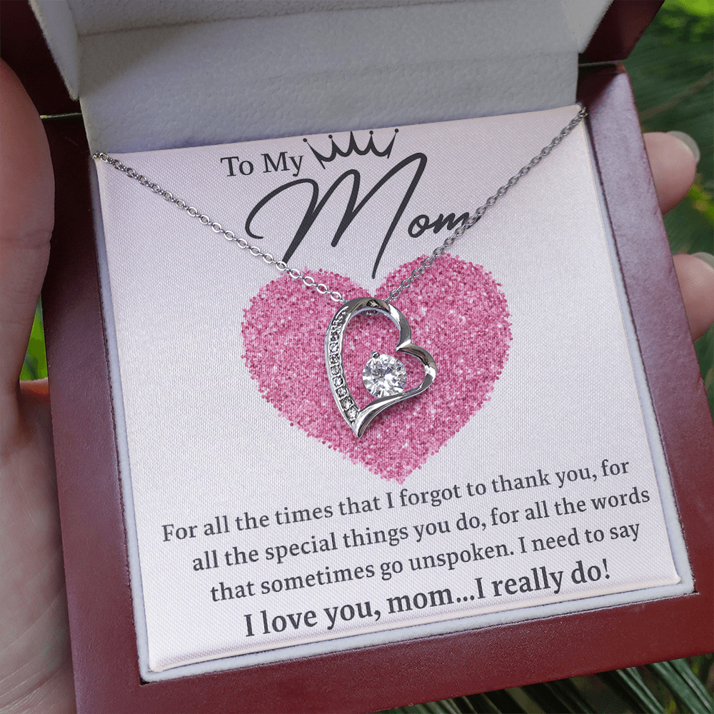 To my Mom! | Heart Pendant | Mothers Day