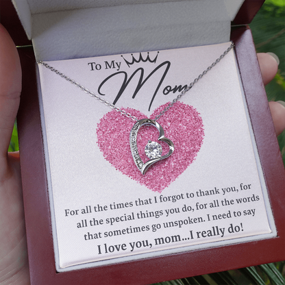 To my Mom! | Heart Pendant | Mothers Day