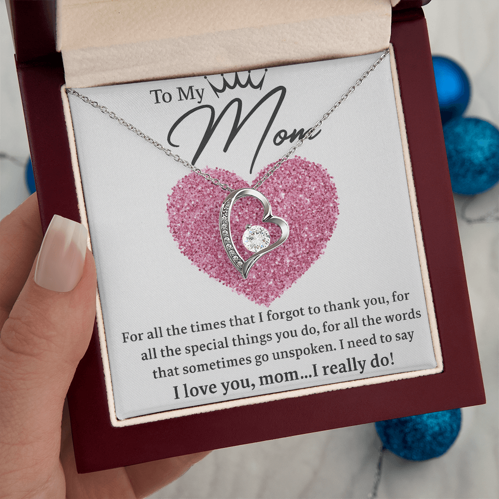 To my Mom! | Heart Pendant | Mothers Day