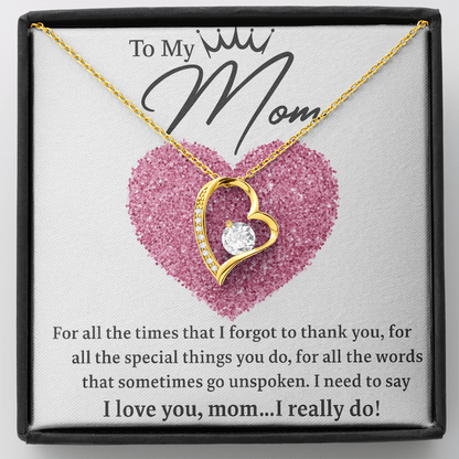 To my Mom! | Heart Pendant | Mothers Day