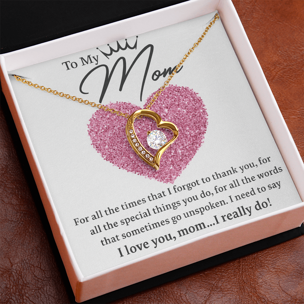 To my Mom! | Heart Pendant | Mothers Day