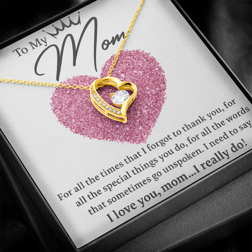 To my Mom! | Heart Pendant | Mothers Day