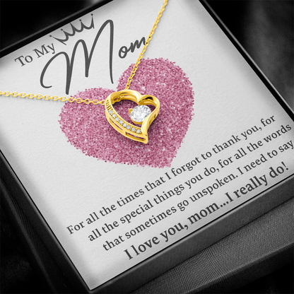 To my Mom! | Heart Pendant | Mothers Day