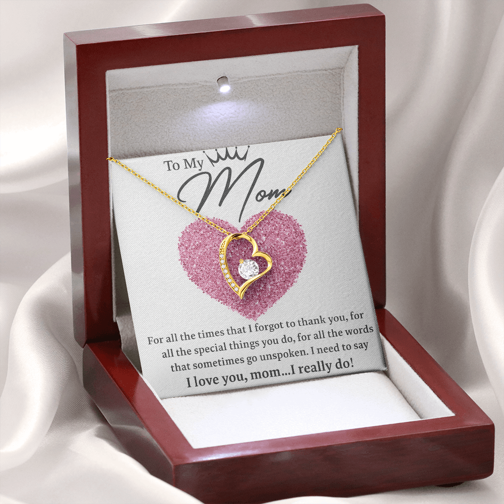 To my Mom! | Heart Pendant | Mothers Day