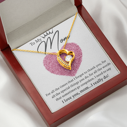 To my Mom! | Heart Pendant | Mothers Day