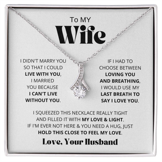 [Almost Sold Out] Wife - I Love You - Alluring Beauty Necklace - Charming Family Gift