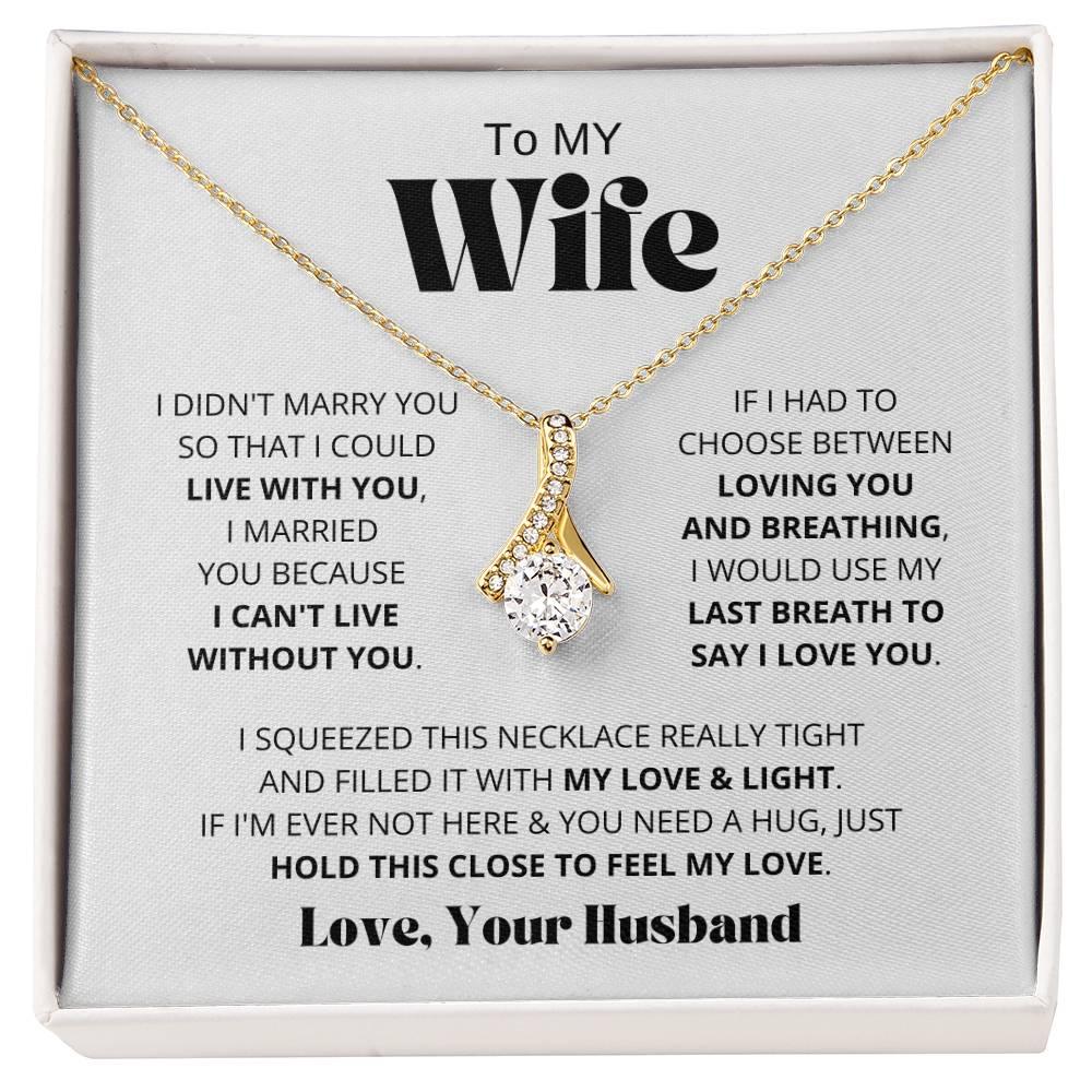 [Almost Sold Out] Wife - I Love You - Alluring Beauty Necklace - Charming Family Gift