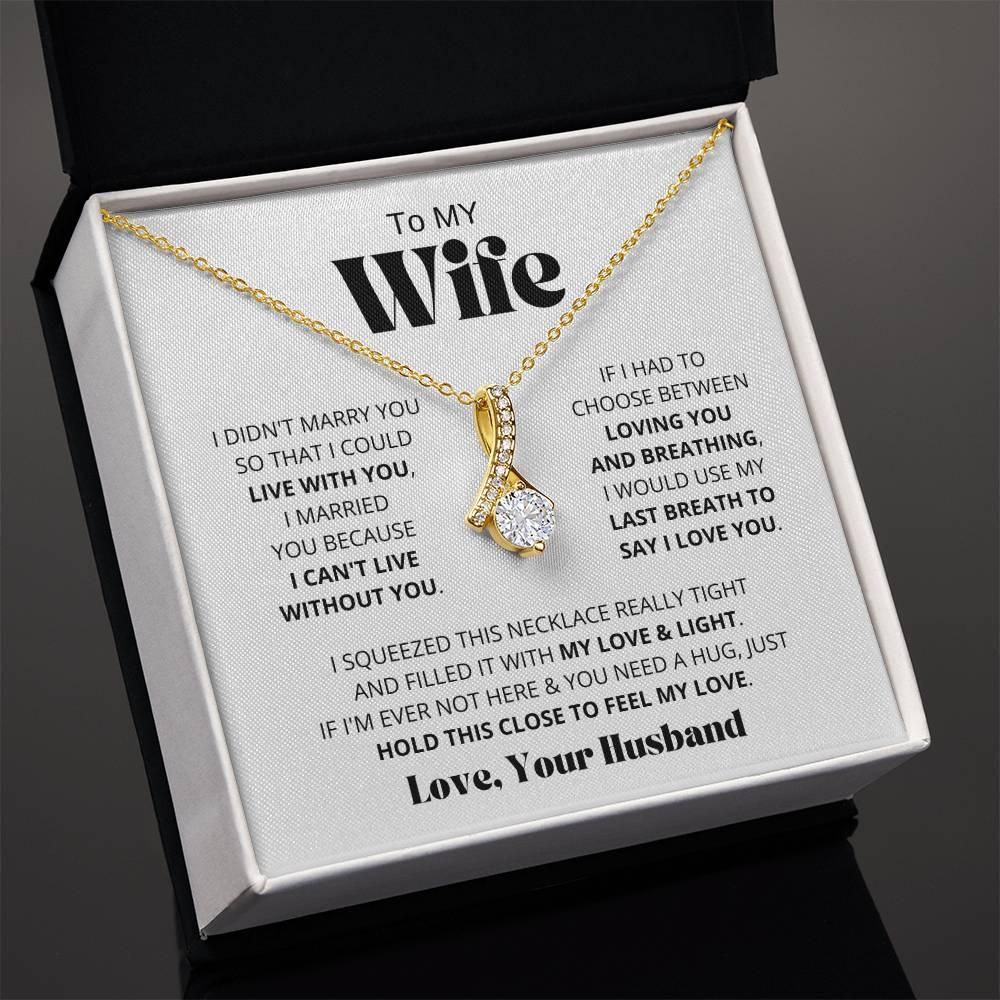 [Almost Sold Out] Wife - I Love You - Alluring Beauty Necklace - Charming Family Gift