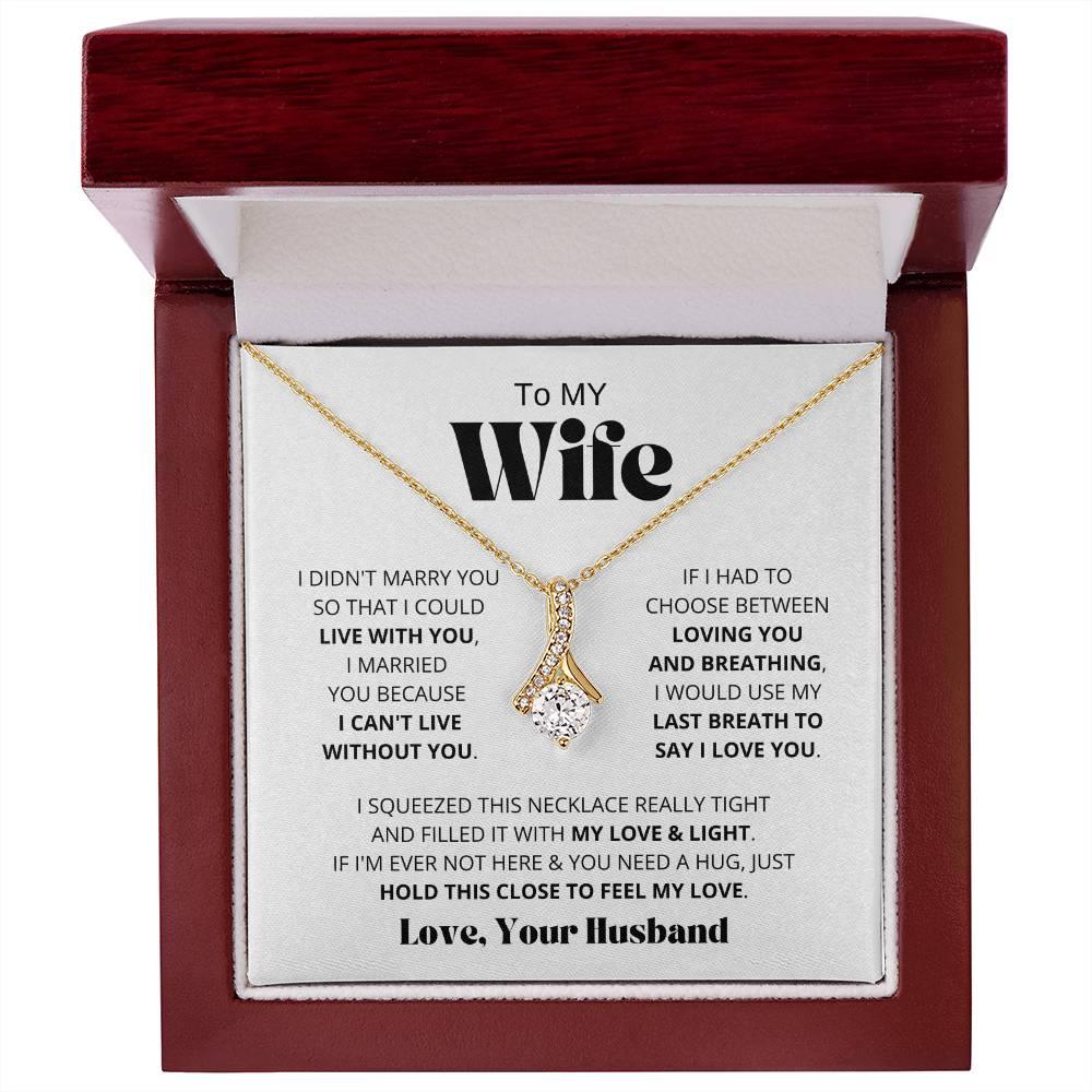 [Almost Sold Out] Wife - I Love You - Alluring Beauty Necklace - Charming Family Gift