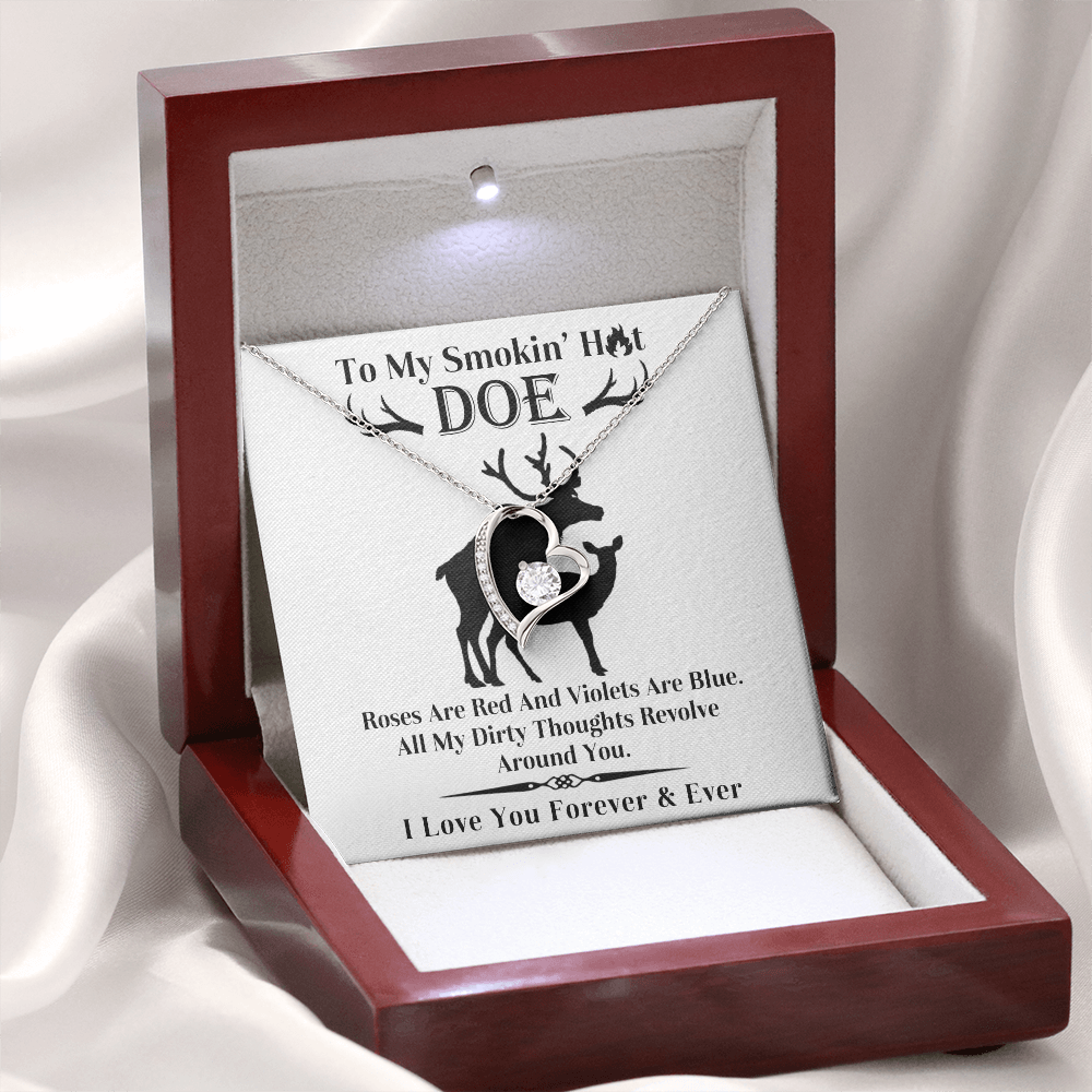 Wife - Roses Are Red Forever Love Necklace