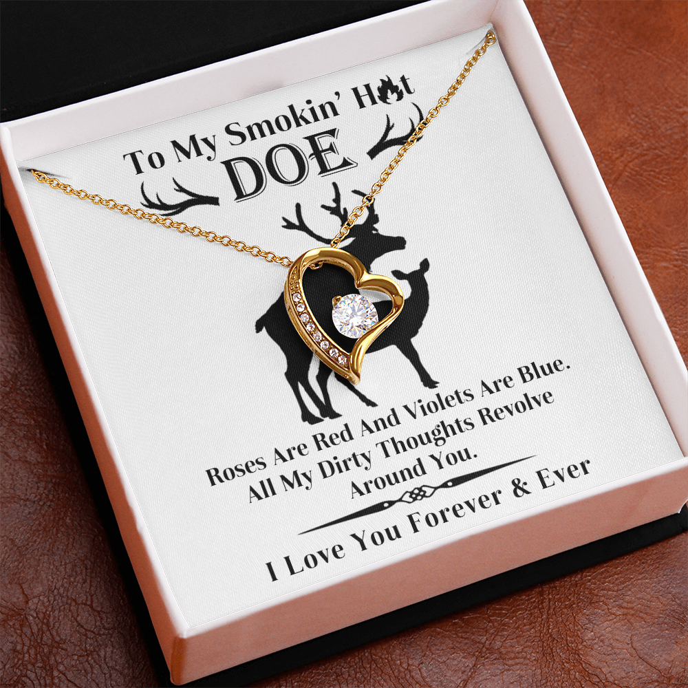 Wife - Roses Are Red Forever Love Necklace