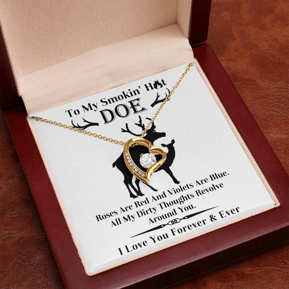Wife - Roses Are Red Forever Love Necklace