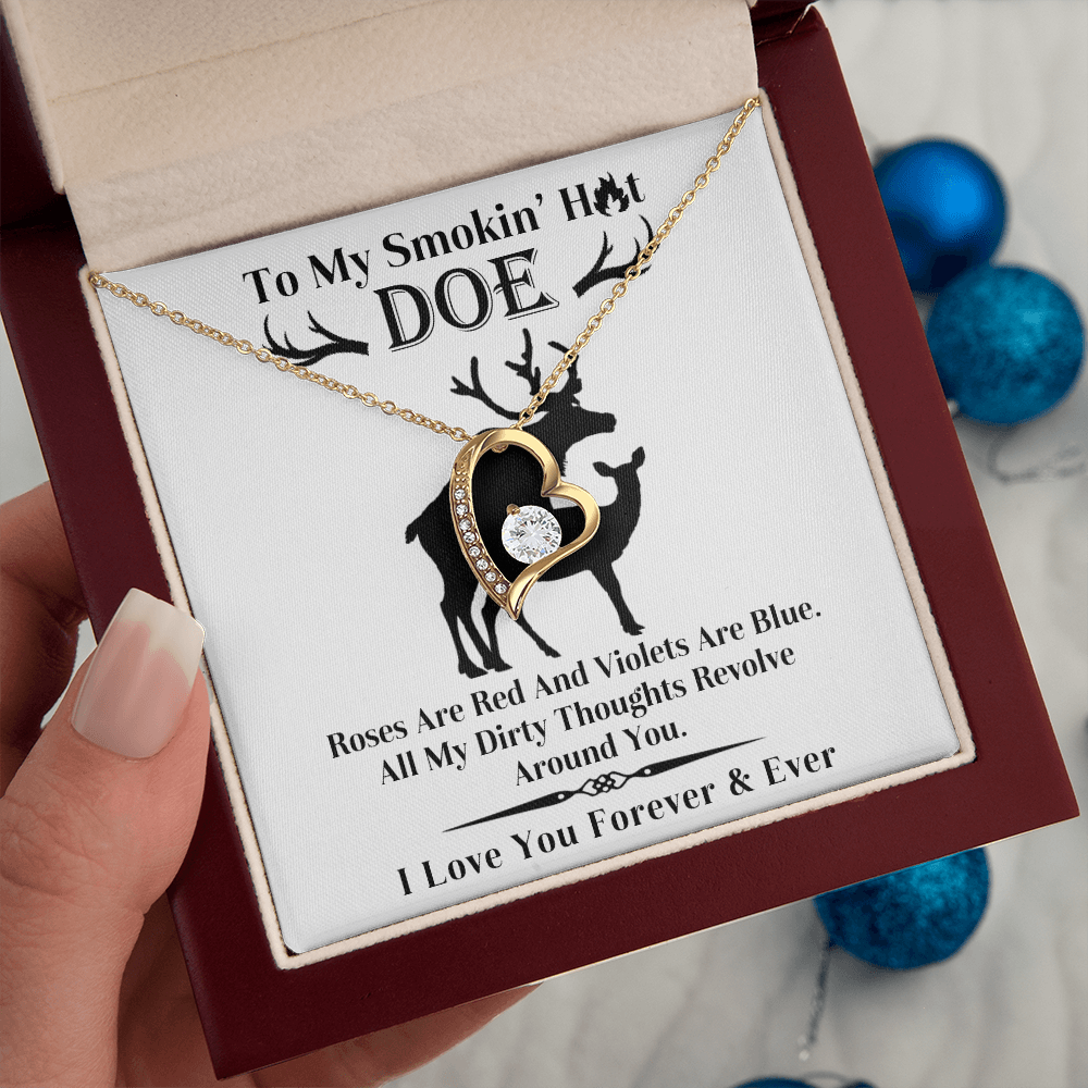 Wife - Roses Are Red Forever Love Necklace