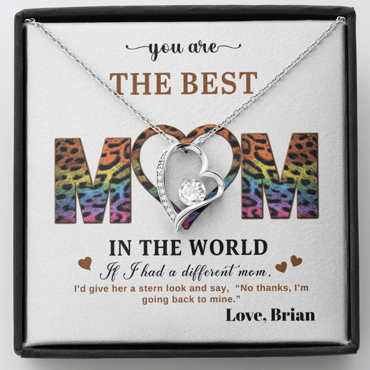 You Are The Best Mom - In The World - Forever Love Necklace Gift Set