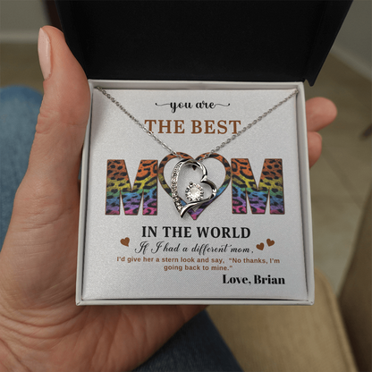 You Are The Best Mom - In The World - Forever Love Necklace Gift Set