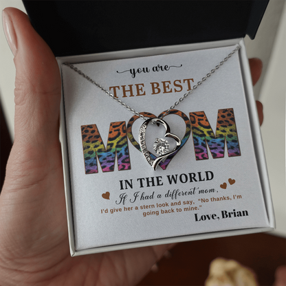 You Are The Best Mom - In The World - Forever Love Necklace Gift Set