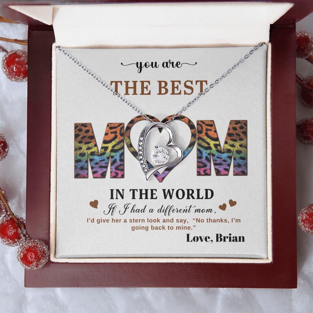 You Are The Best Mom - In The World - Forever Love Necklace Gift Set