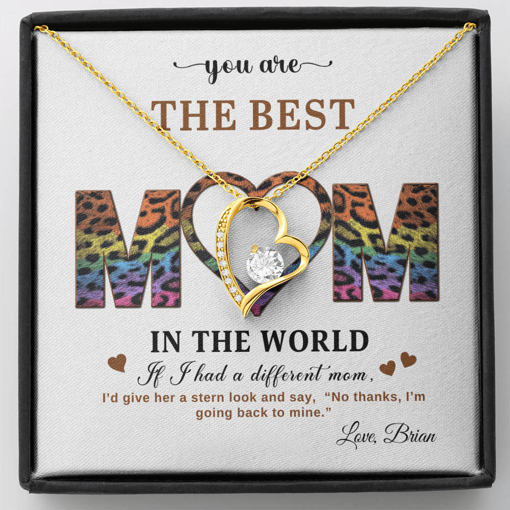 You Are The Best Mom - In The World - Forever Love Necklace Gift Set