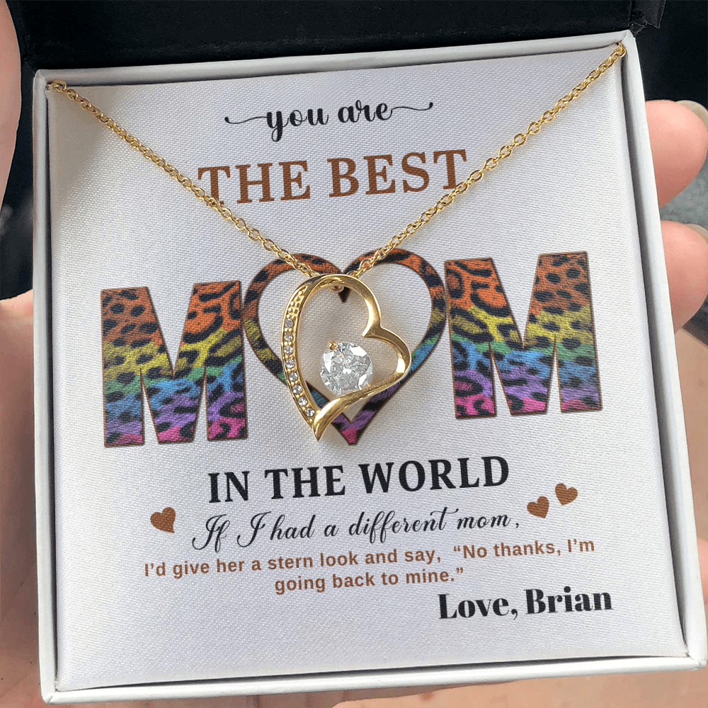 You Are The Best Mom - In The World - Forever Love Necklace Gift Set