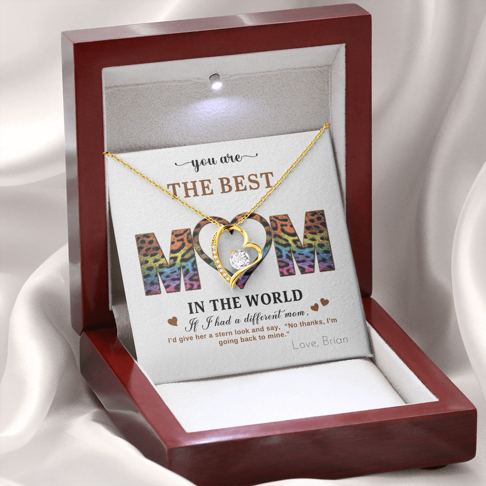 You Are The Best Mom - In The World - Forever Love Necklace Gift Set
