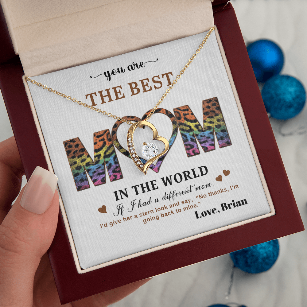 You Are The Best Mom - In The World - Forever Love Necklace Gift Set