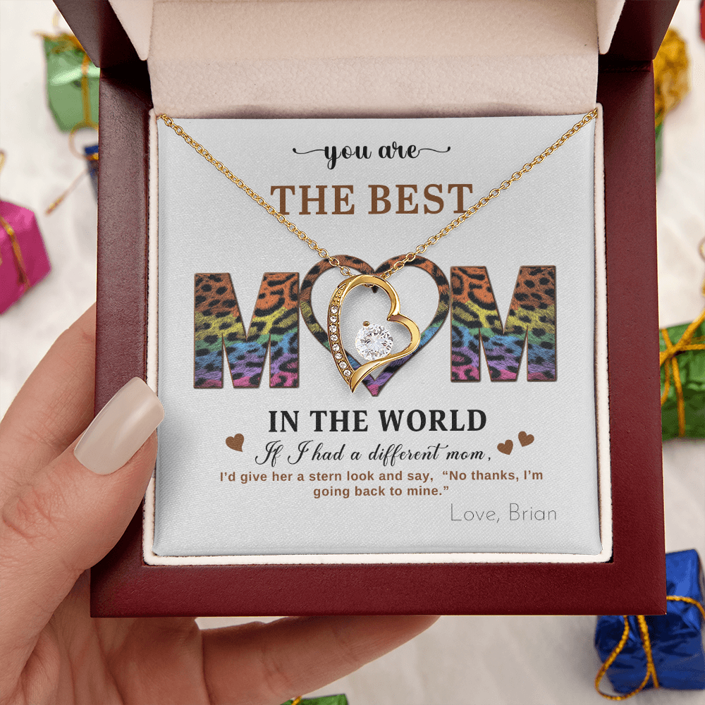 You Are The Best Mom - In The World - Forever Love Necklace Gift Set