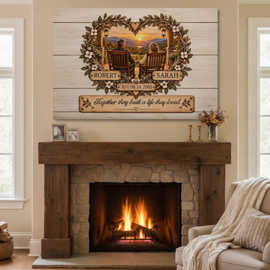 Personalized Anniversary Couple Wall Decor
