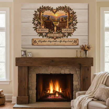 Personalized Anniversary Couple Wall Decor