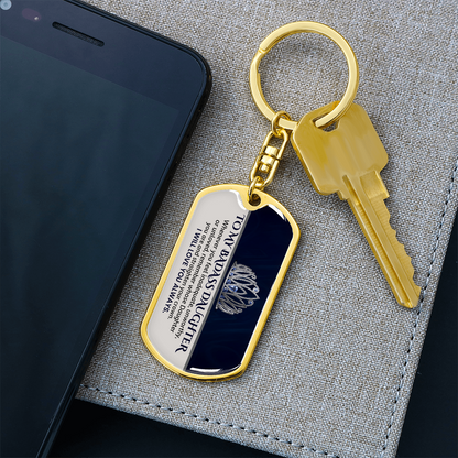 To my badass daughter keychain - Gift ideas for adult daughter present ideas - CFG