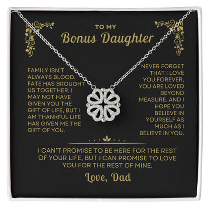 To My Bonus Daughter, Love Dad - Beautiful Gift Set