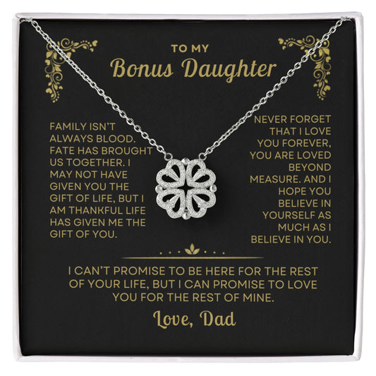 To My Bonus Daughter, Love Dad - Beautiful Gift Set