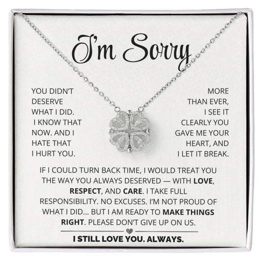 Apology Gift For Her - Magnetic Hearts Necklace Gift Set - CHARMING FAMILY GIFT LLC 