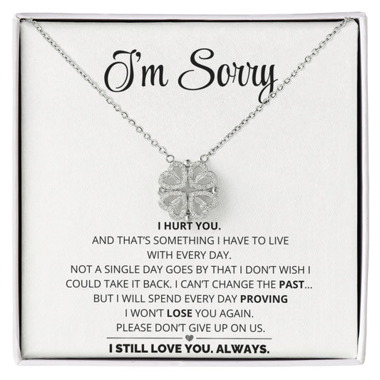 Apology Gift For Her - I Still Love You, Always - Magnetic Hearts Necklace - CHARMING FAMILY GIFT LLC 