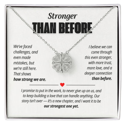 Stronger Than Before Necklace for Her – Magnetic Hearts Reconciliation Gift