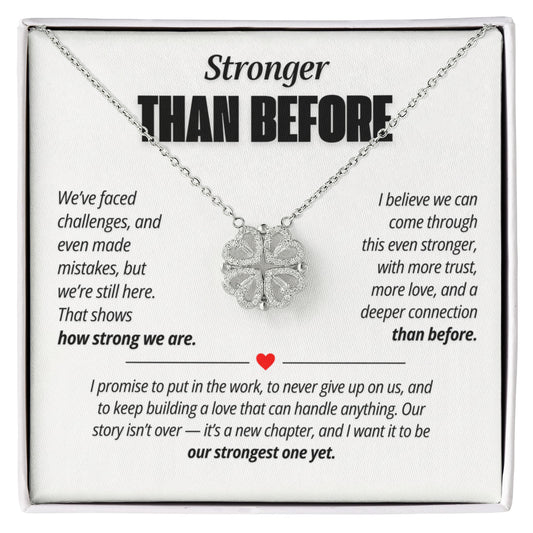 Stronger Than Before Necklace for Her – Magnetic Hearts Reconciliation Gift