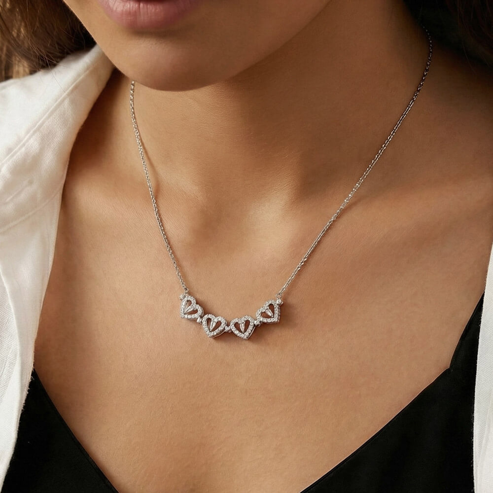 To My Wonderful Niece - Magnetic Hearts Necklace Gift Set