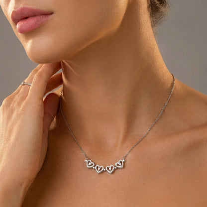 To My Wonderful Niece - Magnetic Hearts Necklace Gift Set