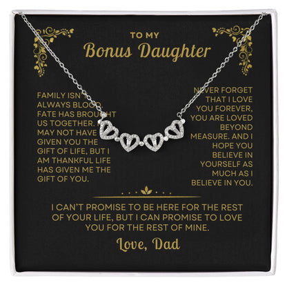To My Bonus Daughter, Love Dad - Beautiful Gift Set