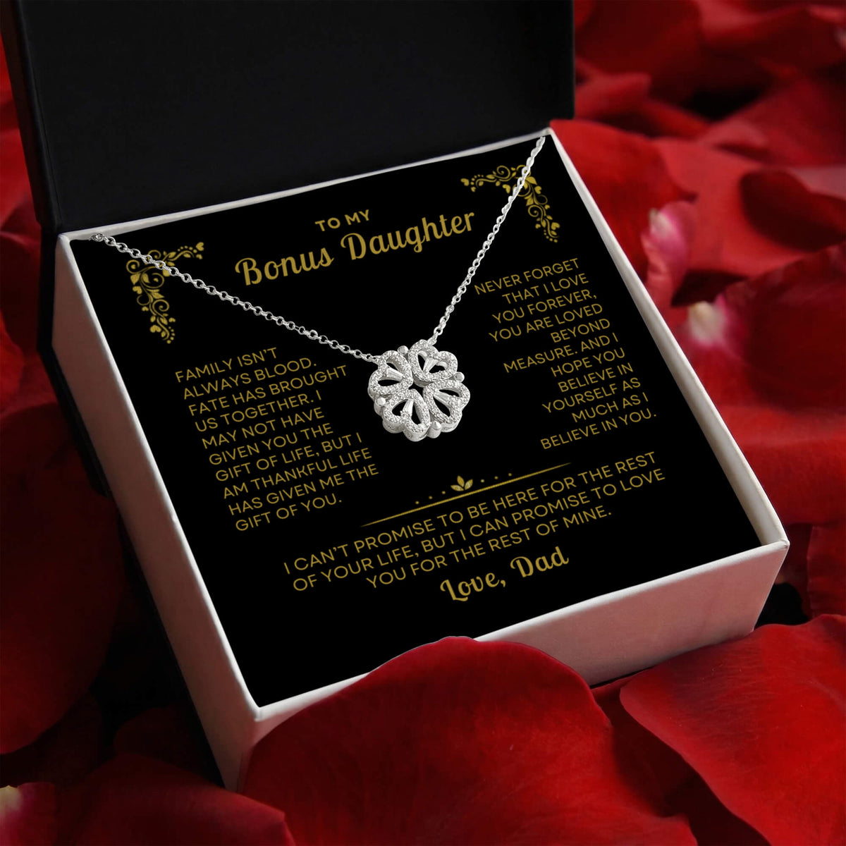 To My Bonus Daughter, Love Dad - Beautiful Gift Set